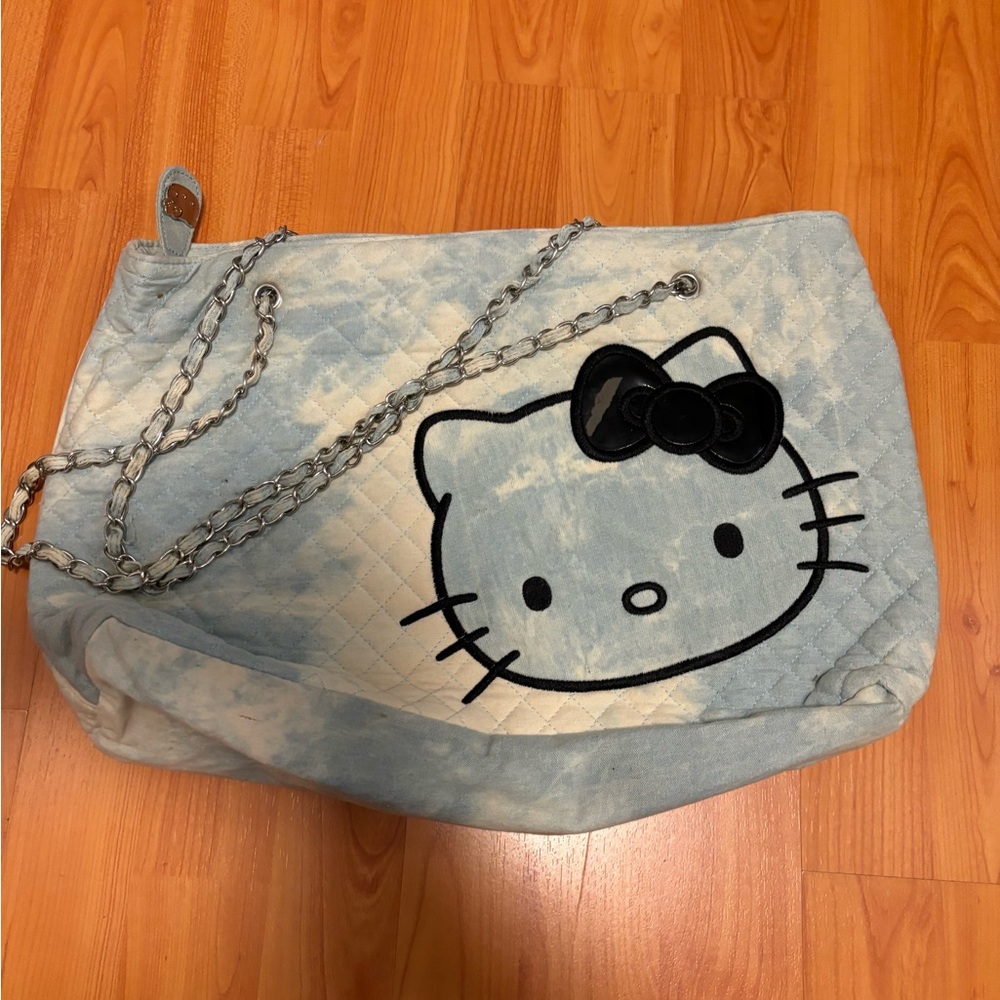 Vintage denim Hello Kitty bag